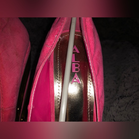 (Read description) Alba Footwear Hot Pink 5” Heels Elisa-1 Fuchsia size 8.5 - Picture 13 of 15